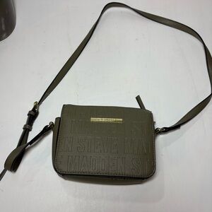 Steve Madden Olive Embossed Crossbody Bag